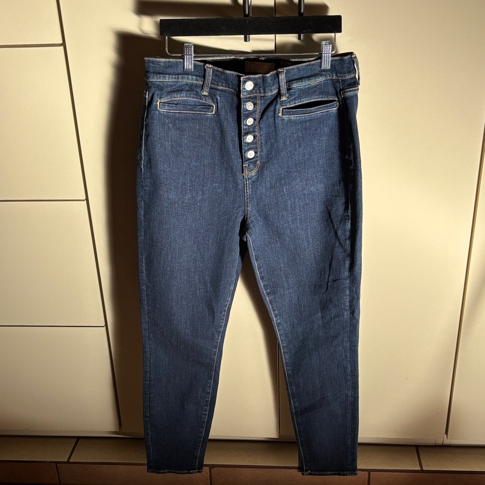 7 For All Mankind Dark Blue High Rise Women's Jeans